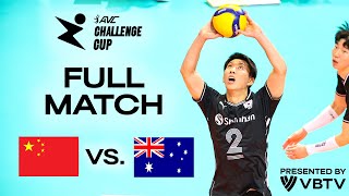 🇨🇳 CHN vs 🇦🇺 AUS  AVC Challenge Cup 2024  Playoffs  presented by VBTV [upl. by Lowrance]