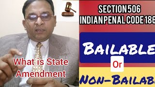 Is Section 506 IPC Non Bailable  Legal amp Legal [upl. by Durtschi]