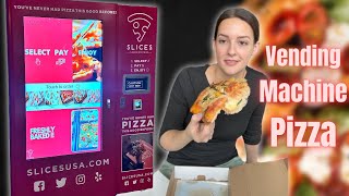 Vending Machine Pizza  Slices Micro Pizzeria Review [upl. by Koball]