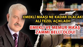 EMEKLİ MAAŞI NE KADAR OLDU ALİ TEZEL AÇIKLADI [upl. by Nylareg502]