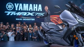 Yamaha ANNOUNCED New 2025 Yamaha TMAX 750 🥳Maxi Scooter Review  Modern Bike Vibe [upl. by Amsab]