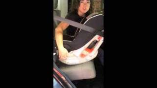 How To Install a Rearfacing Combi Coccoro with the Seat Belt  TheCarSeatLadycom [upl. by Harts]