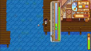 Stardew Valley Gameplay Fishing Part 1 of 2 [upl. by Eannaj366]