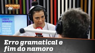 Cíntia Chagas terminou namoro com discussão acalorada sobre erro gramatical [upl. by Goat96]