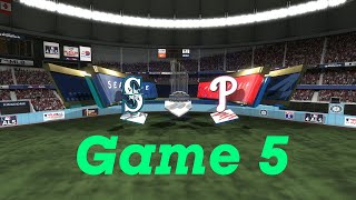 MLB The Show 24 Mock World Series Championship  Seattle Mariners vs Philadelphia Phillies  Game 5 [upl. by Eohce]