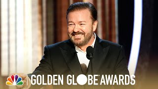 Ricky Gervais Monologue  2020 Golden Globes [upl. by Gefell479]