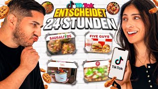 TIKTOK ENTSCHEIDET 24 STUNDEN LANG UNSER ESSEN 🍔 I Die Togs [upl. by Aneelehs]