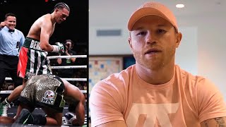 Canelo Alvarez Reacts to David Benavidez vs Demetrius Andrade Fight “I Don’t Fight MEXICANS” [upl. by Eilac]