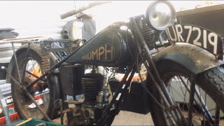 SHEPTON MALLET VMCC Motorcycle Autojumble BIKE FOR SALE Suzuki Triumph amp Parts Tools  Painted Signs [upl. by Hairahcaz]