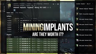 Eve Online  Mining Implants amp Are They Worth It [upl. by Noble]