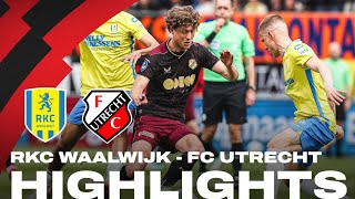 FC Utrecht houdt PUNT over aan duel met RKC Waalwijk 📺  HIGHLIGHTS [upl. by Territus]