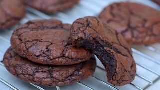 Chewy Brownie Cookies 🍫 brownies browniecookies [upl. by Justine25]