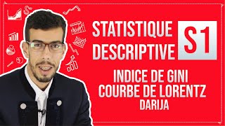 CAFE ECO EP 10 Statistique Descriptive S1 Indice de Gini et courbe de Lorentz Darija [upl. by Artur]