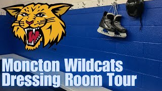 Moncton Wildcats Dressing Room Tour At The Avenir Centre [upl. by Arlen]