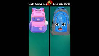 Girls School Bag Vs Boys School Bag ❓ shorts trending shortfeed youtubeshortp youtubeshortp [upl. by Eissac]