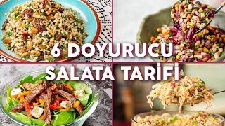 Tek Başına Bile Uzun Süre Tok Tutan 6 Doyurucu Salata Tarifi  Yemek Tarifleri [upl. by Millwater]