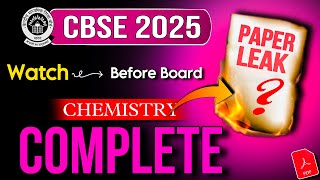 Class 12 Chemistry  Most Important Questions for CBSE Board Exam 2025  Ace Your Preparation [upl. by Ilzel879]