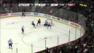 Karlsson vs the Washington Capitals February 22 2012 [upl. by Tudor]