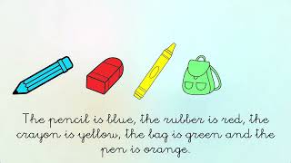 What colour is the School supplies SONG [upl. by Elleirad]