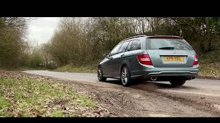 Mercedes C250 CDI W204 back box delete twin exhaust conversion [upl. by Fitton]