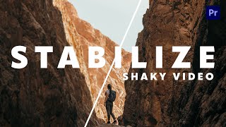 Learn how to quickly stabilize shaky videos using Adobe Premiere Pro [upl. by Odranoel]