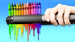 19 BRICOLAGES GÉNIAUX AVEC DES CRAYONS [upl. by Luciana]