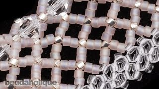 How to Do Horizontal Netting Stitch in Bead Weaving [upl. by Norvil966]