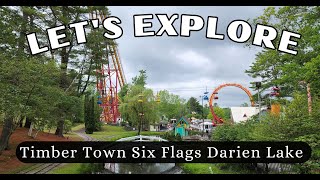 Timber Town at Six Flags Great Escape  The Full Walkthrough [upl. by Leiba]