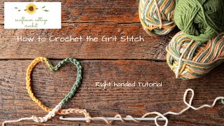 How to crochet the grit stitch [upl. by Maletta493]