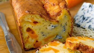 Recette  Cake de Sophie Dudemaine aux trois fromages [upl. by Anafetse]