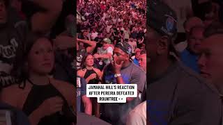 Jamahal Hill’s reaction 👀 UFC307 [upl. by Linell]