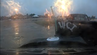 Slinger Speedway Slamfest Push Car Onboard 20x Kendall Becker [upl. by Edobalo]