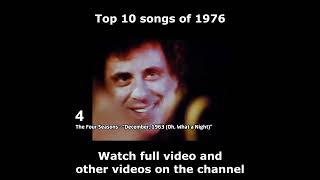 Top 10 songs of 1976 [upl. by Annavoj]