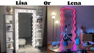 Lisa Or Lena  Choices  Aesthetic Room Decoration ideas  Beautiful Decorations  Aesthetic World 💖 [upl. by Eiznikcm]