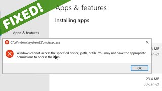 Remove stuck Software from Apps amp features uninstaller  Windows 10 [upl. by Lindell]