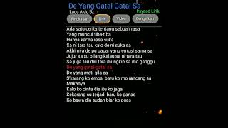 Lirik lagu de yang gatal gatal sa shorts liriklagu [upl. by Lotsirb13]