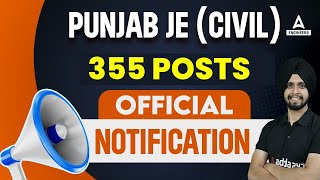 Punjab JE Recruitment 2023  355 Post  PSSSB JE Vacancy 2023 Know Full Details [upl. by Elyak]