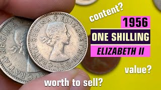 Discover the Value of the 1956 Elizabeth II ONE SHILLING Coin [upl. by Konstanze910]