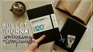 Unboxing my new Leuchtturm 1917 120g amp Comparison to Bullet Journal x Leuchtturm 1917 Edition 2 [upl. by Merrie]