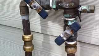 How to blow out your sprinkler system Winterizing sprinkler irrigation [upl. by Phelgen]