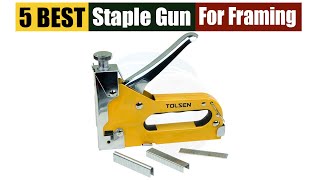 Best Staple Guns For Picture Framing of 2024 Updated [upl. by Hurwitz]