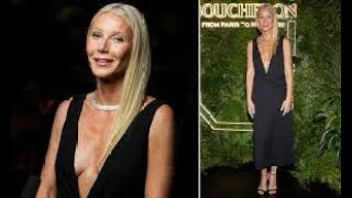 Gwyneth Paltrow takes the plunge in revealing black cocktail dress as she leads stars at Boucheron [upl. by Acinoj655]