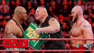 FULL MATCH  Lars Sullivan vs Brock Lesnar vs Ryback  Raw July 18 2019 [upl. by Braeunig]