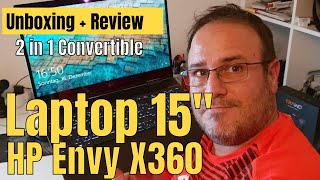 Unboxing HP Envy X360  Convertible Gaming Laptop Review amp Test [upl. by Kcirederf447]