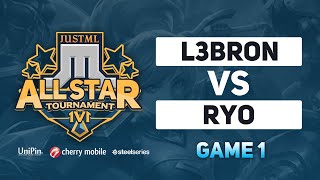 Just ML 1v1 Allstar Ryo vs L3bron Game 1 BO3  Just ML Mobile Legends [upl. by Kirkwood]