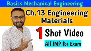 Engineering Materials  One Shot  Basic Mechanical Engineering  BTech 1st Year  All Branches [upl. by Altaf]