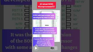 Microprocessor 8085  Pin diagramComputer Architecture amp Organizations yt ytshorts shorts [upl. by Aicemak]