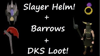 Oldschool Runescape  Barrows  Slayer Helm Obtained  2007 Servers Progress Ep 76 [upl. by Affay]