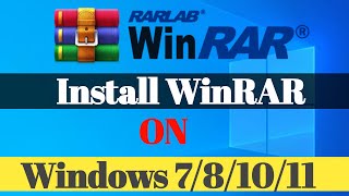 How To Download and Install WinRAR Software For Windows 1087  WinRAR Full Version  2022 [upl. by Jacquelin]