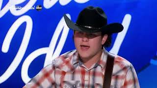 Season 20 American Idol Caleb Kennedy quotNowherequot Blind Audition [upl. by Attlee]